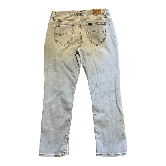 High Rise Vintage Lee Jeans size 10 Petite Light Wash - Picture 3 of 4